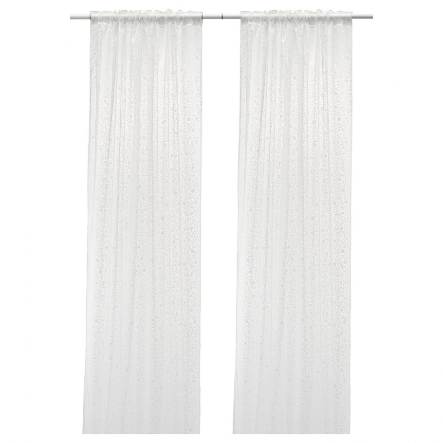 Лилль гардины, 2 шт., белый, 280x300 см