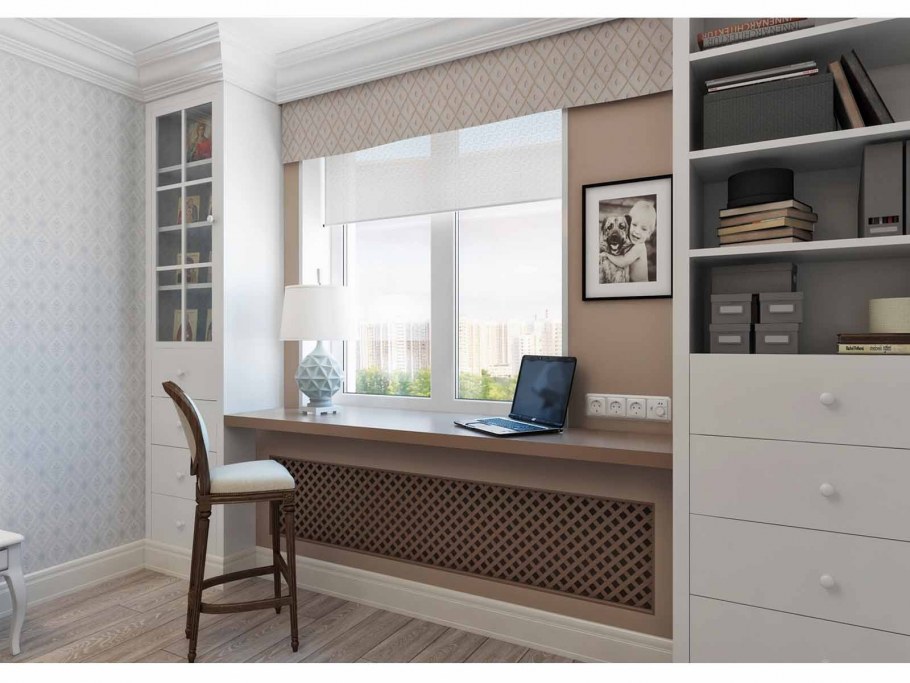 Окно без подоконника в комнате