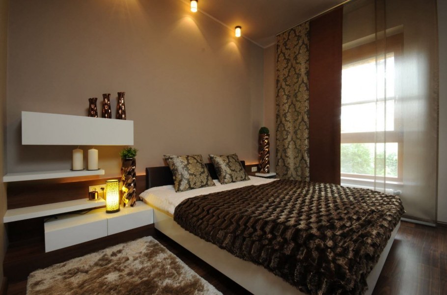 Спальня в цвете шоколад