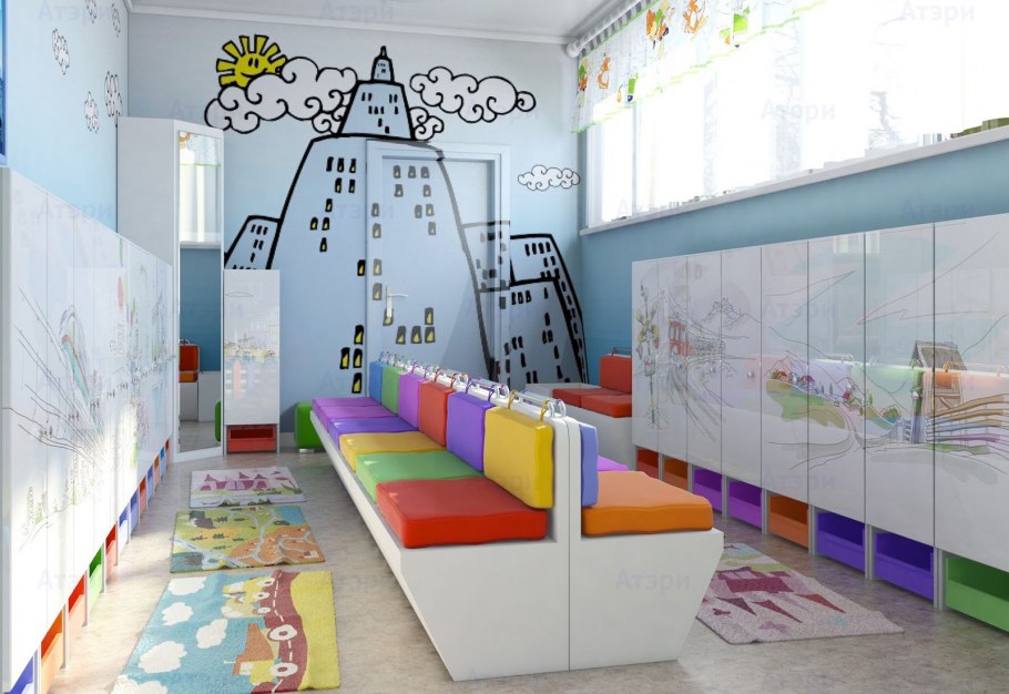 Современные интерьеры детских садов