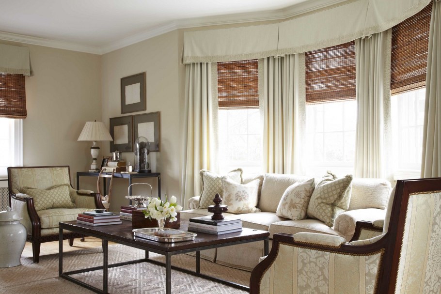 Римские шторы на угловое окно