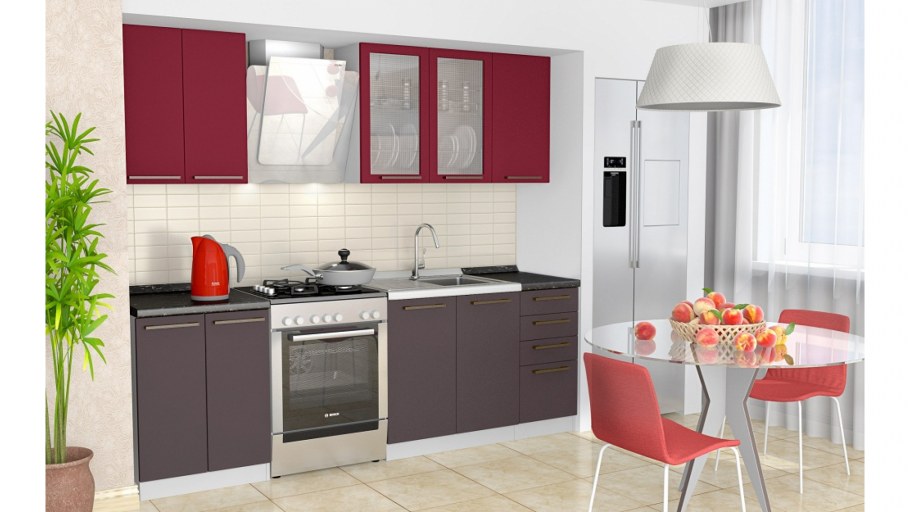 Кухня миф Астра белый, Антарес фотопечать 1,4м