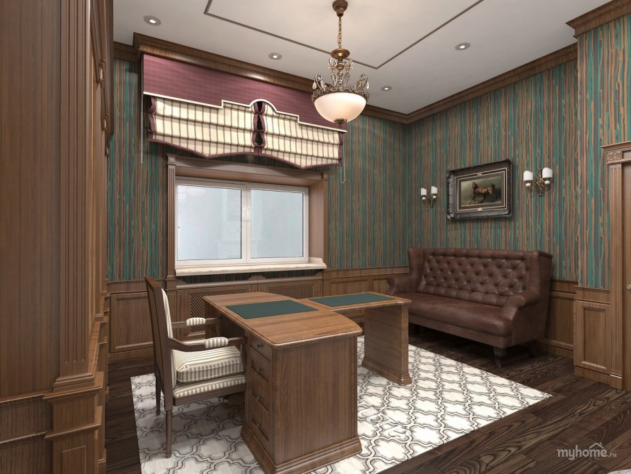 Интерьер гостиной кабинета