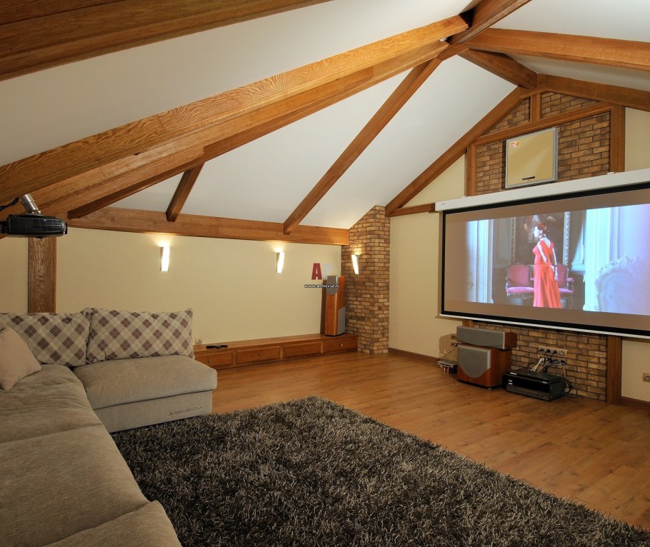 Мансардный этаж интерьер