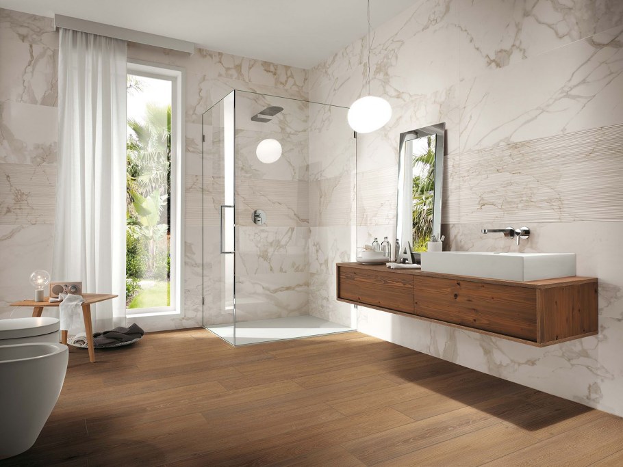 Плитка Statuario 25x75 керамическая