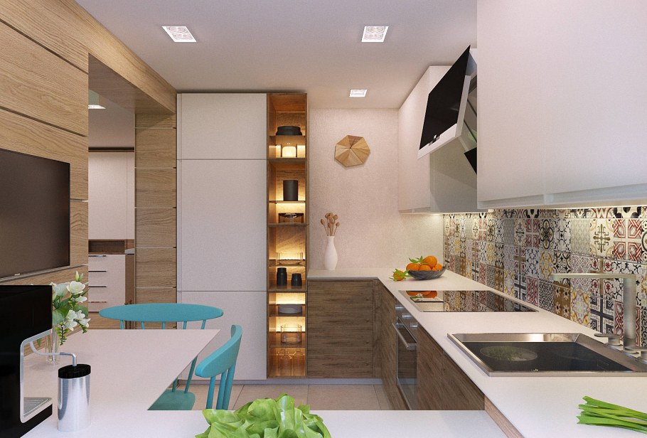 Планировка кухни п44т