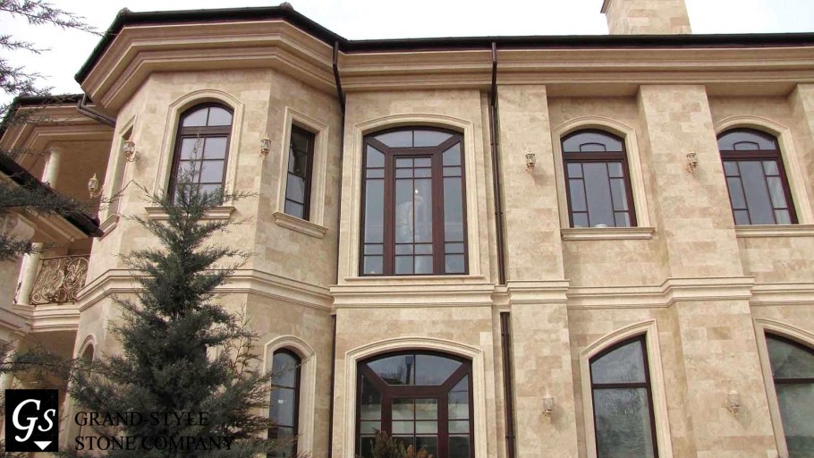 Армянский травертин фасад