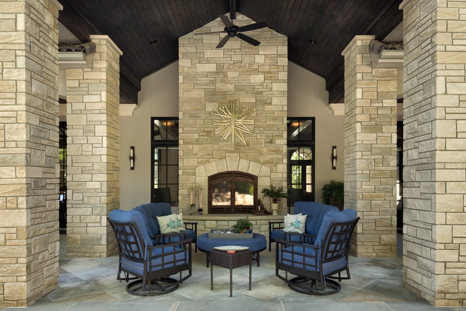 Известняк в интерьере