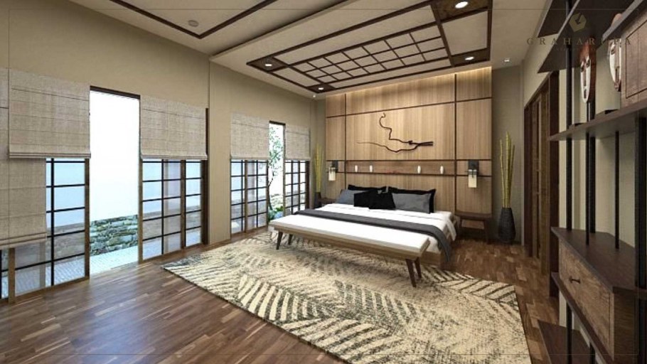 Потолки в стиле Япония