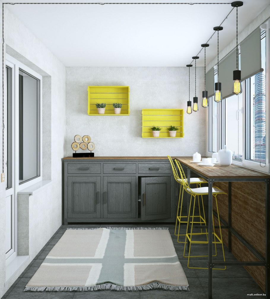 Открытая проводка в интерьере кухни