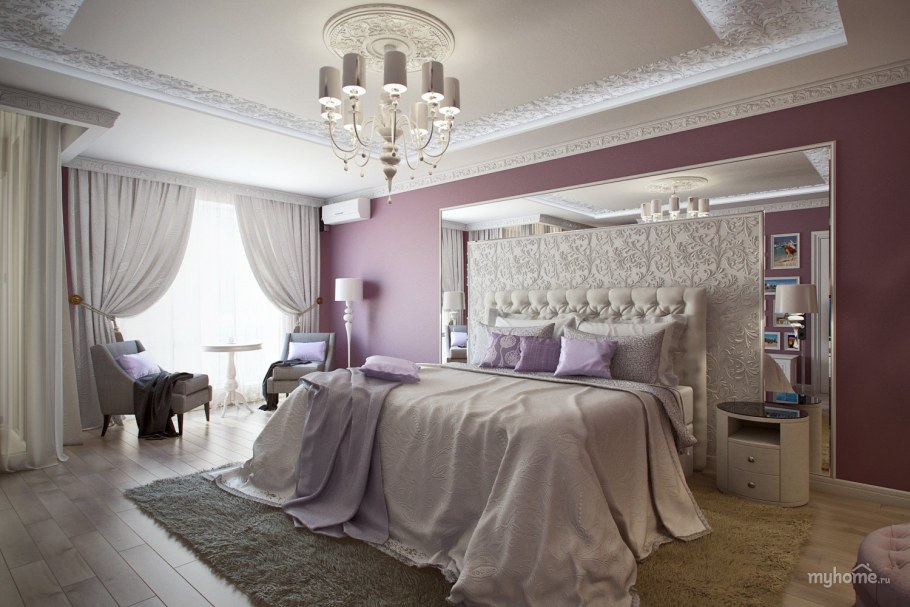 Ар деко спальня темная