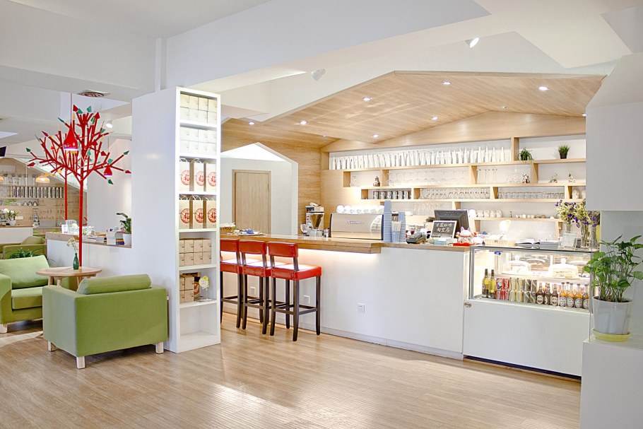 Кафе в минималистичном стиле Светлом