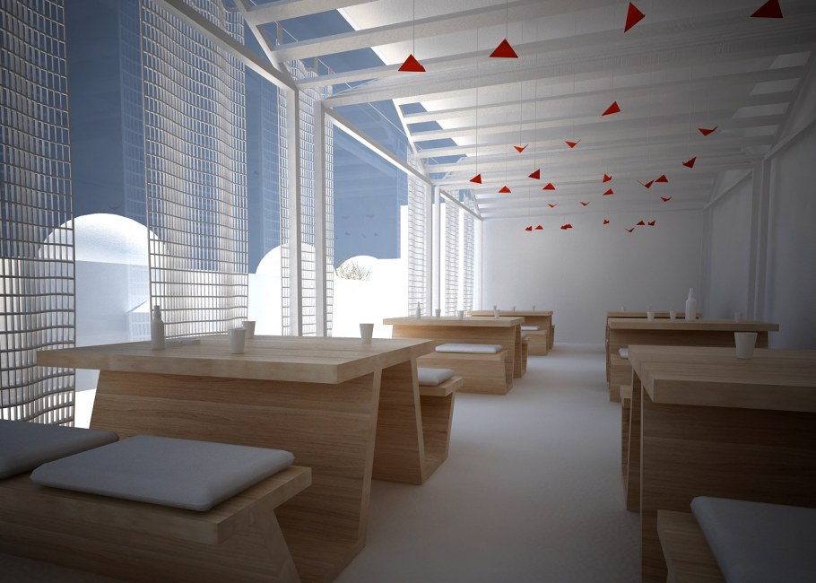 Интерьер кафе в стиле Минимализм