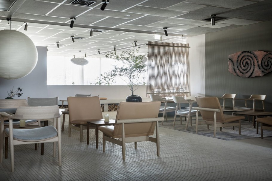 Японский Минимализм в интерьере кафе