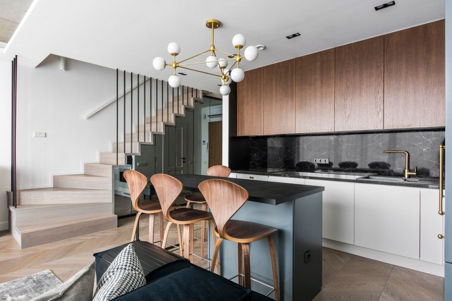 Двухуровневая квартира в современном стиле