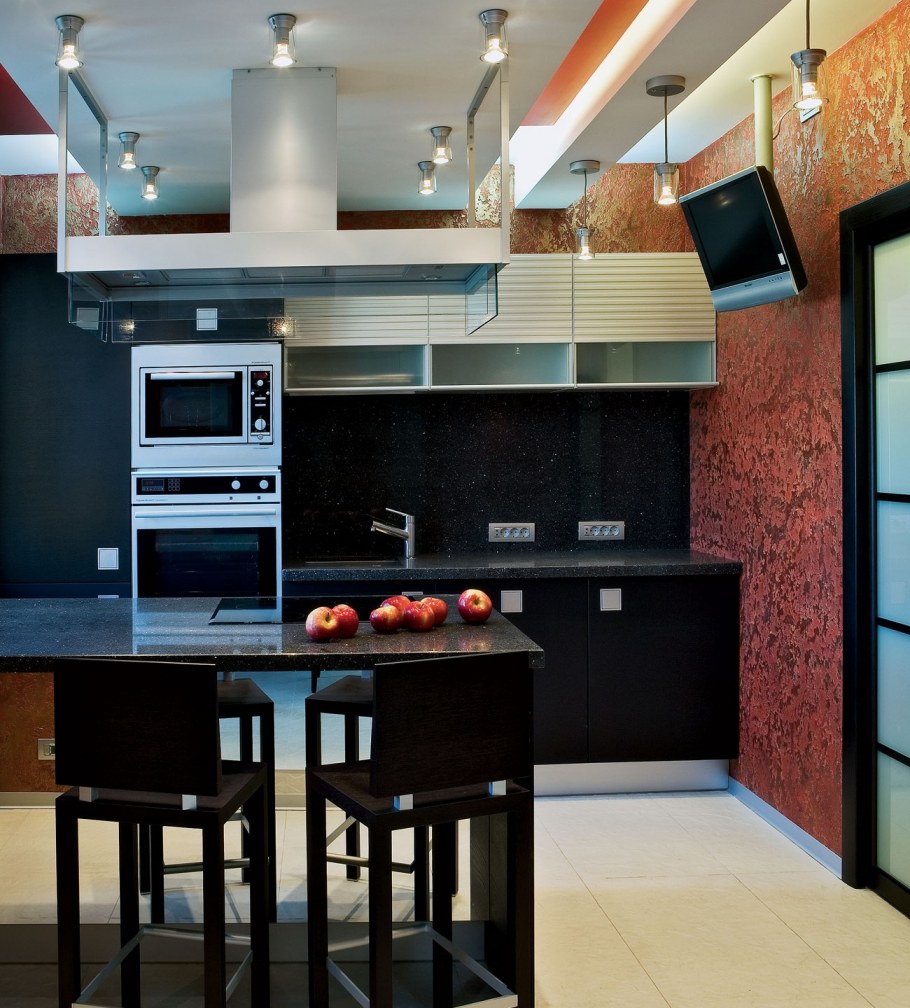 Интерьер кухни в стиле Фьюжн