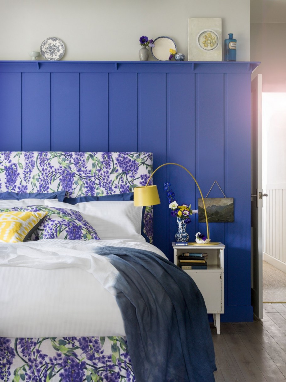 Сине желтый интерьер