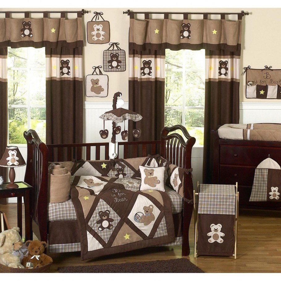 Детская комната в коричневых тонах