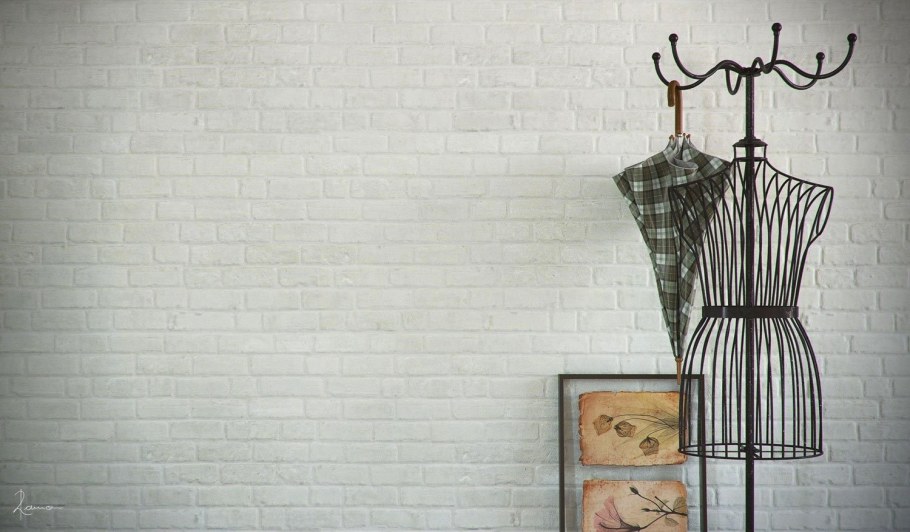 Манекен в интерьере лофт