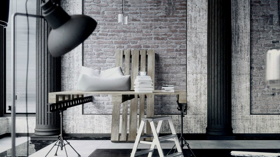 Обои в стиле лофт