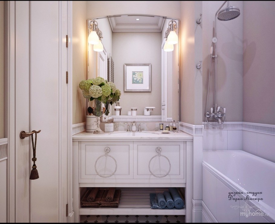 Ванная в стиле Прованс 3кв.м