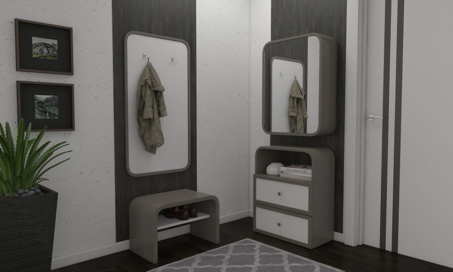 Коридор в стиле венге