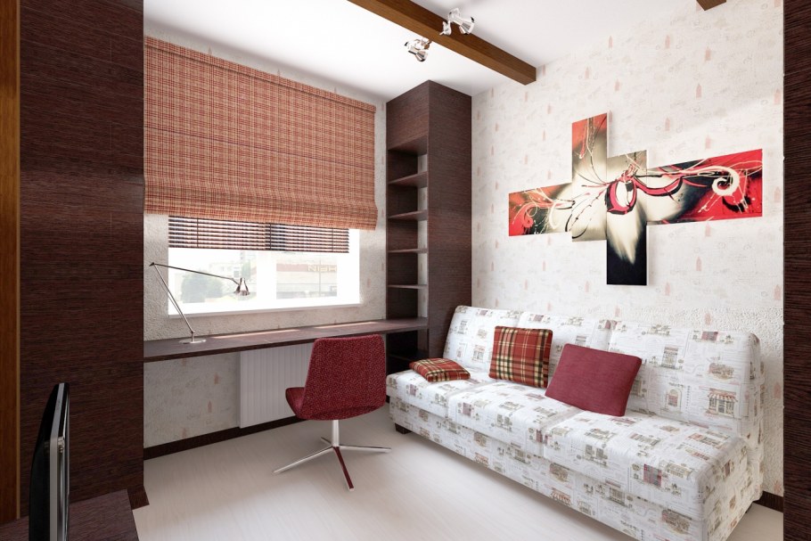 Спальня для девушки с диваном