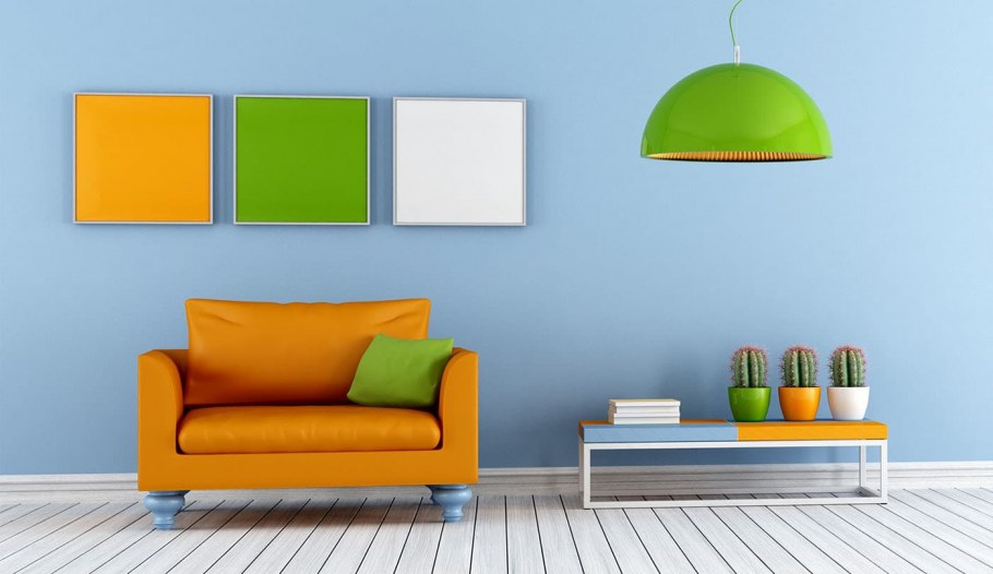 Цветная мебель в интерьере