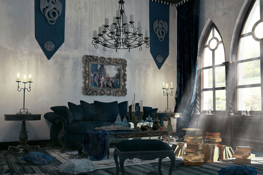 Комната Викторианская эпоха Готика