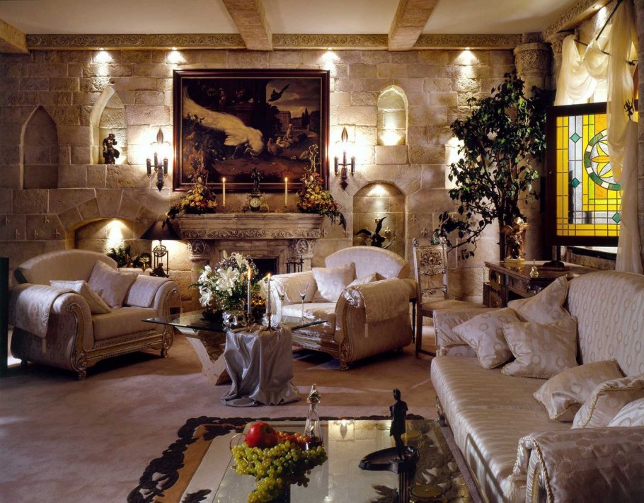 Спальня в романском стиле