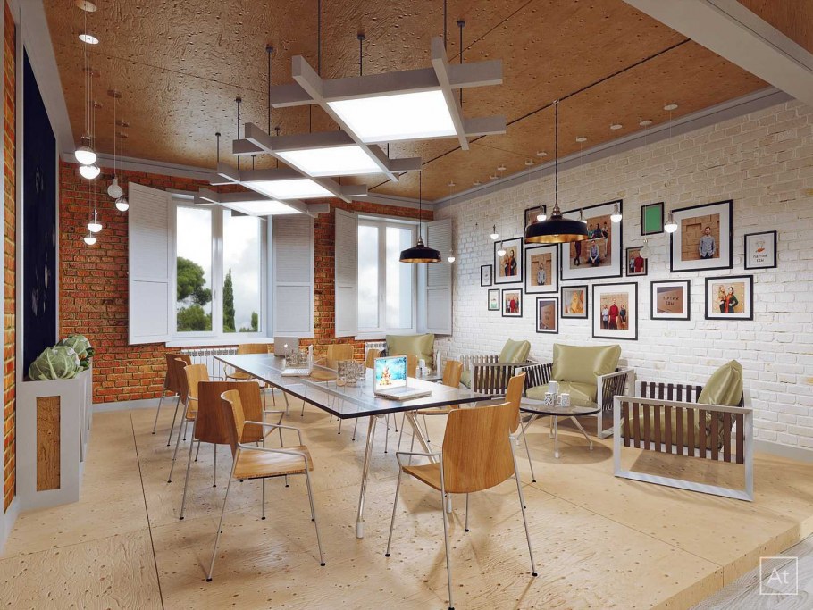 Дизайн кафе в стиле лофт