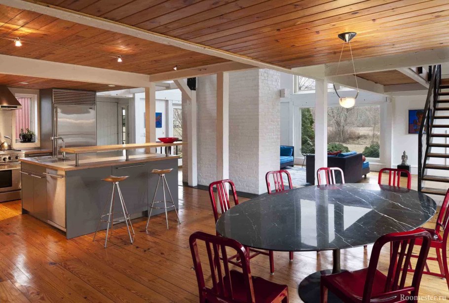 Отделка столовой в частном доме