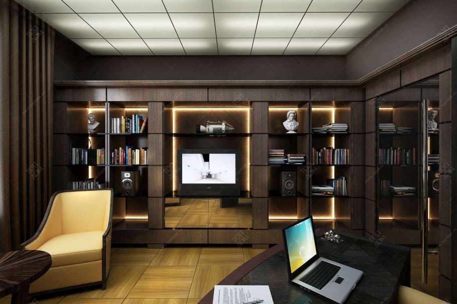 Кабинет интерьер современный