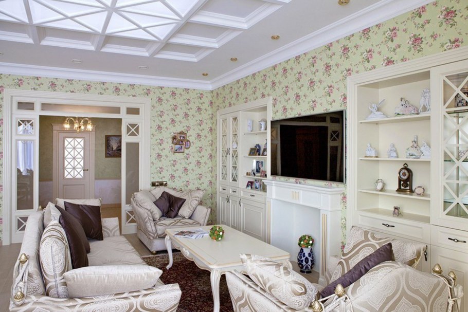 Зал в стиле Прованс