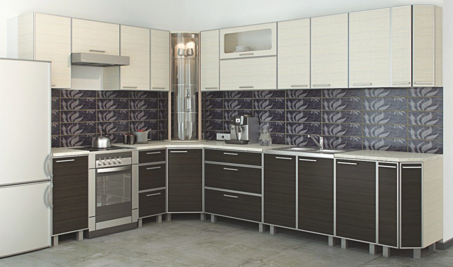 Кухня "утро МДФ" 2м.