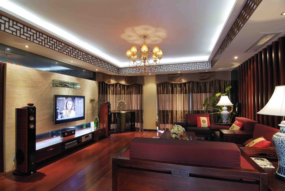 Подвесной потолок для зала