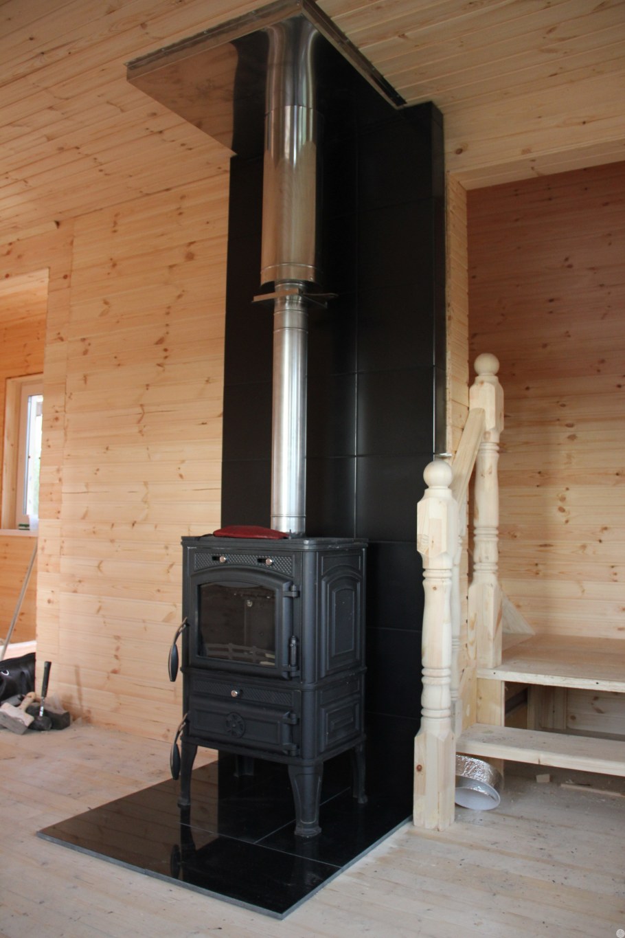 Печь камин Plamen Gala, черная