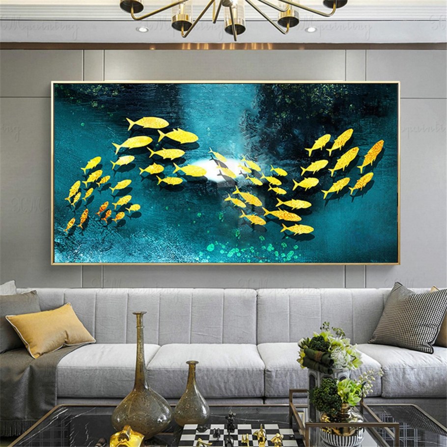 Интерьерная живопись рыбки