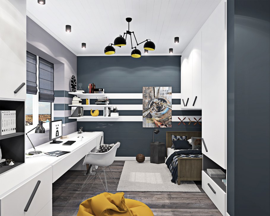 Дизайнерские решения для комнаты подростка