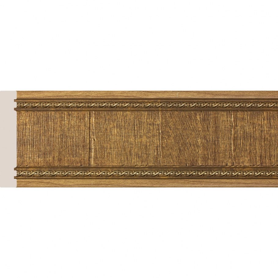 Коска плинтус потолочный 170-3 "дуб тёмный" 2,4м