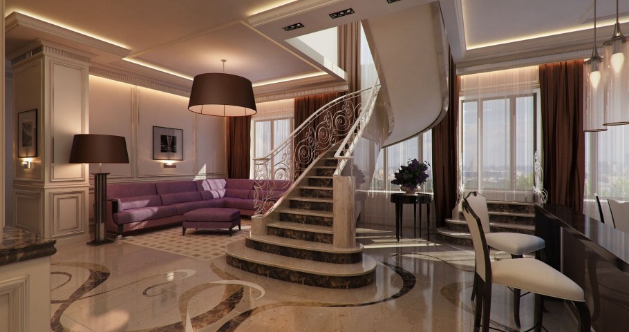 Шикарная двухуровневая квартира