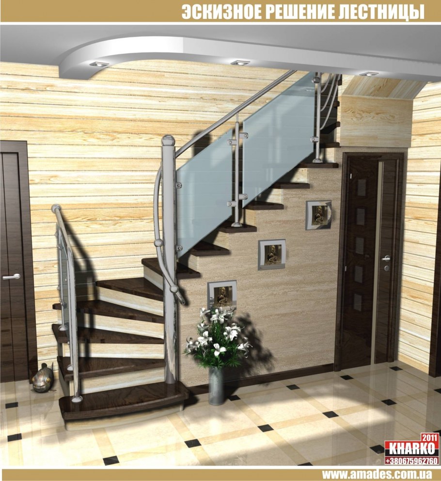 Внутренние лестницы в частных домах