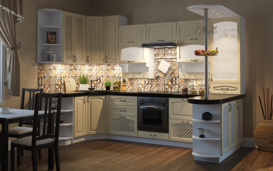 Кухня Прованс слоновая кость