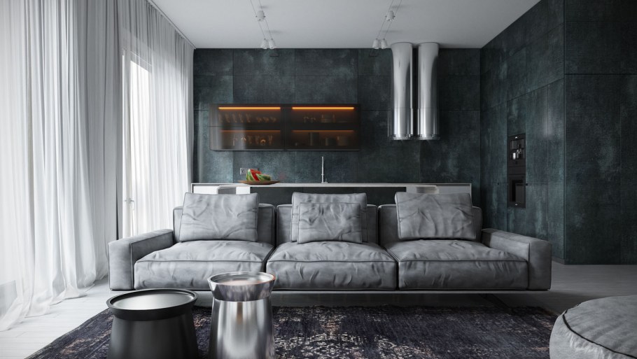 Квартира в серых тонах