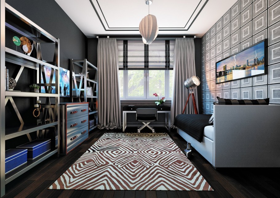 Маленькая комната для подростка мальчика