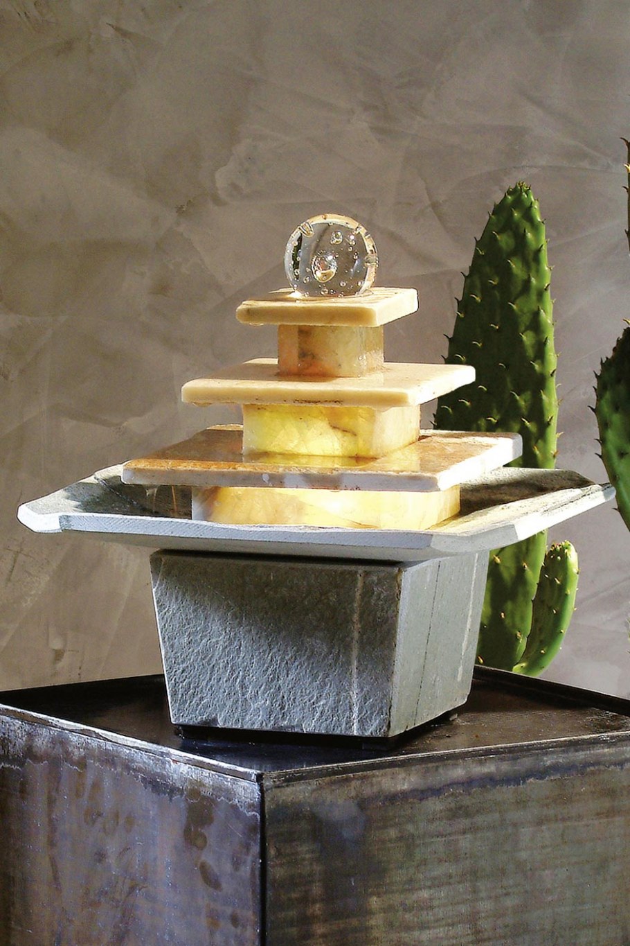 Мини фонтан настольный