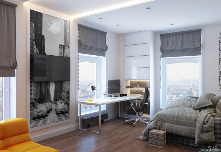 Шторы в комнату молодого человека