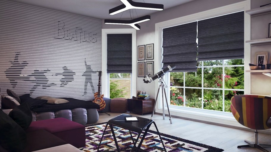 Рулонные шторы в комнату подростка