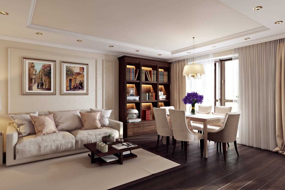 Бежевый интерьер