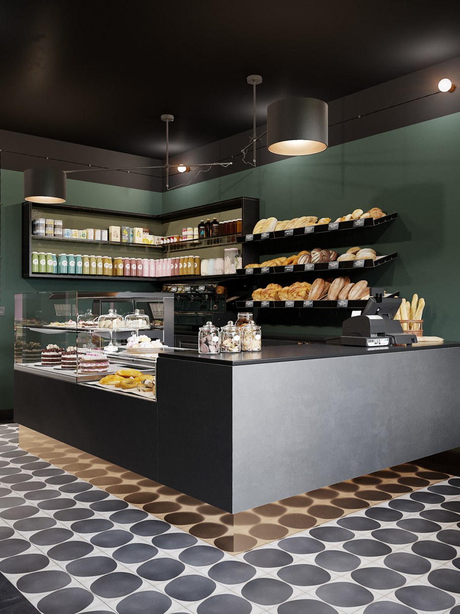Интерьер кофейного магазина